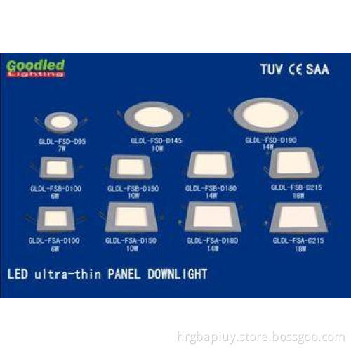 8W Office Square Dimmable LED Downlight , Warm White Recess